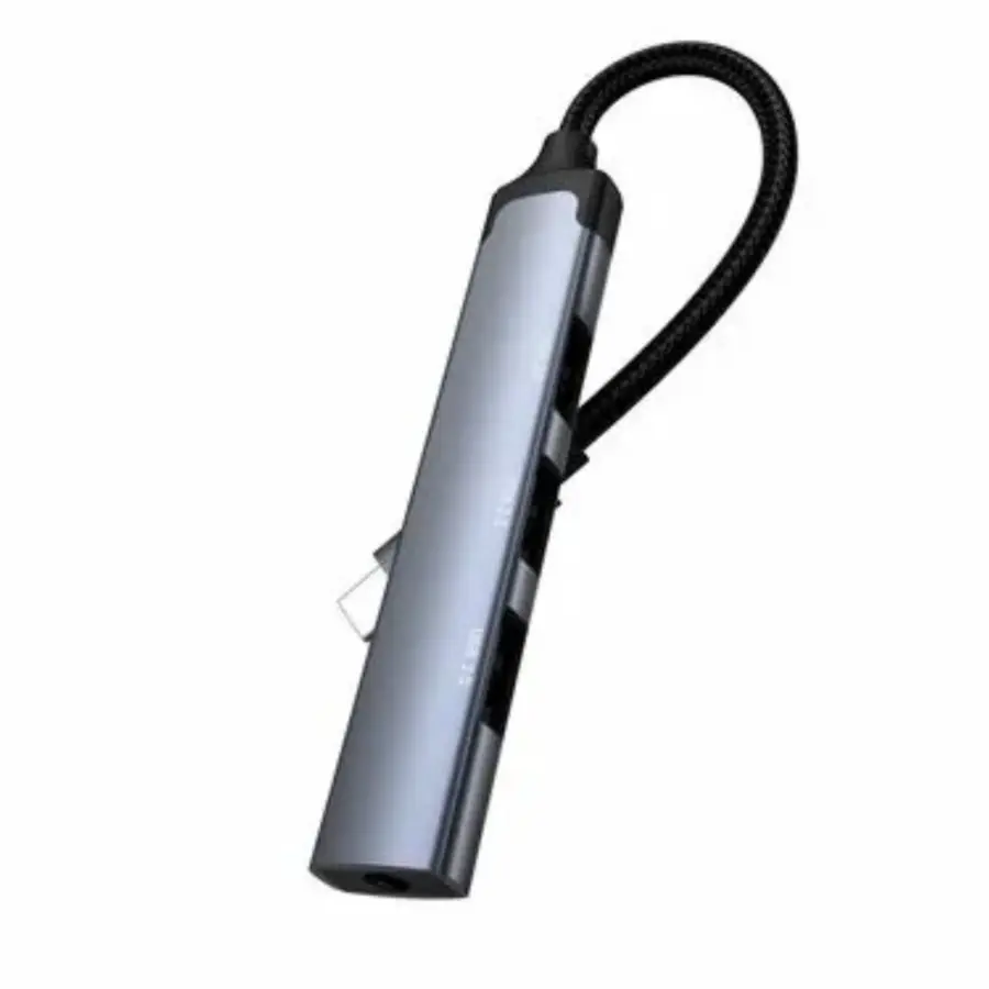 LDNIO DS-104C USB-C 2.0x3+3.5mm Audio Data Transmission Hub Adapter - photo 2 - Shopo.lk