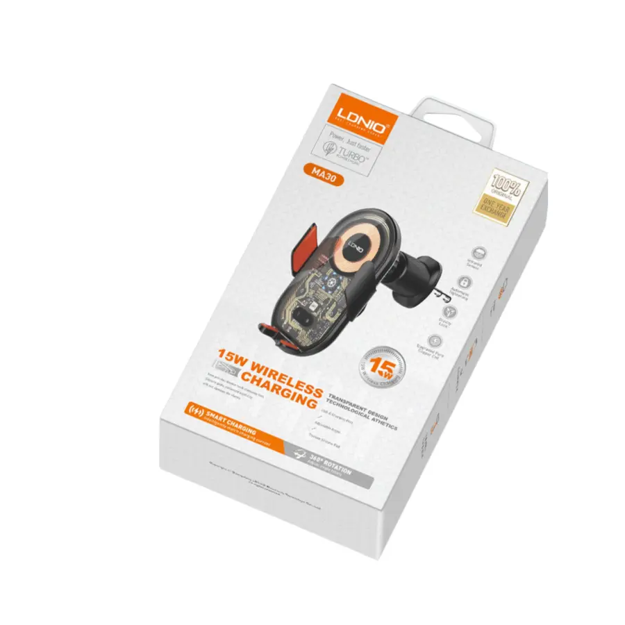 LDNIO MA30-1 Magnetic Wireless Car Holder - photo 5 - Shopo.lk