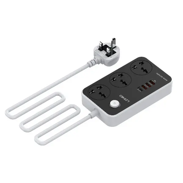 LDNIO SC3412 3 Power Socket + 20W USB-C PD + 3 USB QC3.0 Extension Power Cord - photo 3 - Shopo.lk