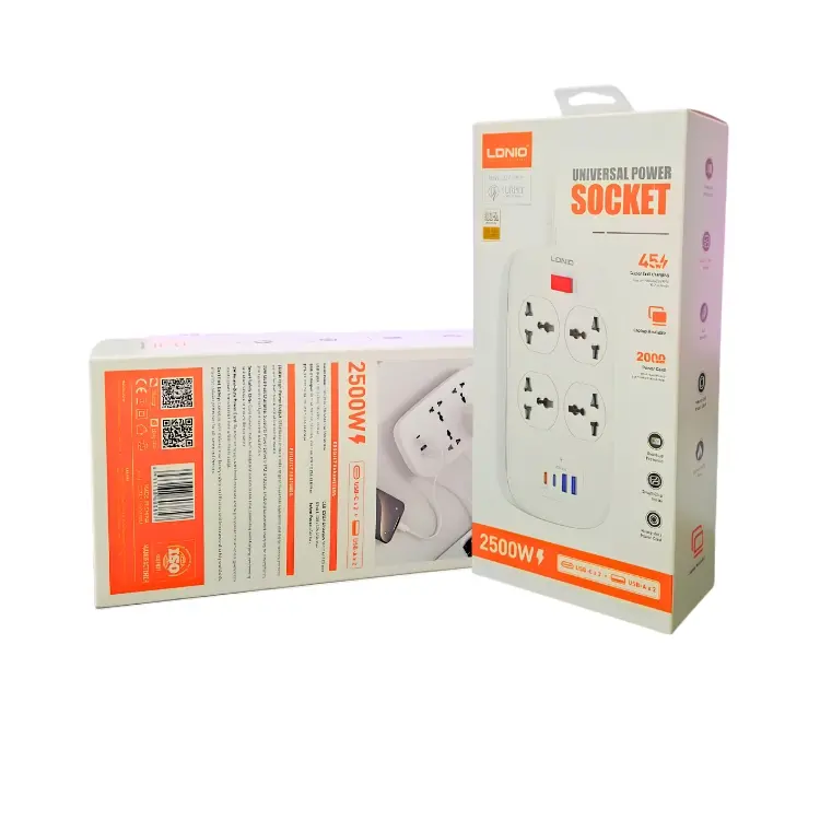 Ldnio SC4407C 2500W Universal Power Socket - photo 3 - Shopo.lk