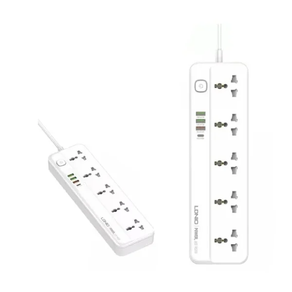 LDNIO SC5415 5 AC Outlets Universal Power Strip - Shopo.lk Sri Lanka