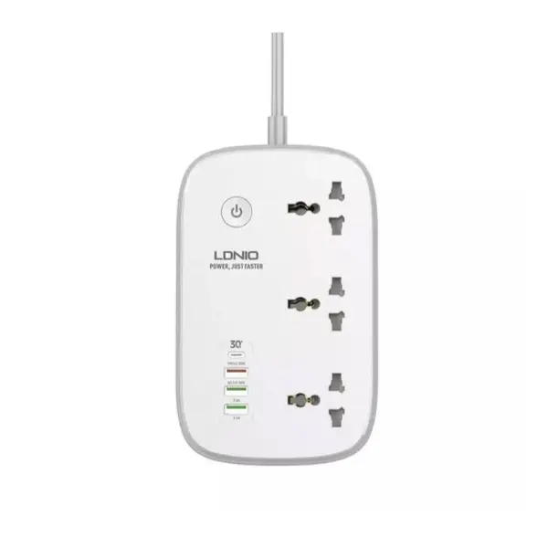 LDNIO SCW3451 3 AC Outlets Wi-Fi Smart Power Strip - photo 2 - Shopo.lk