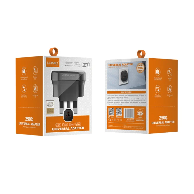 LDNIO Z7 2500W Universal Adapter - photo 3 - Shopo.lk