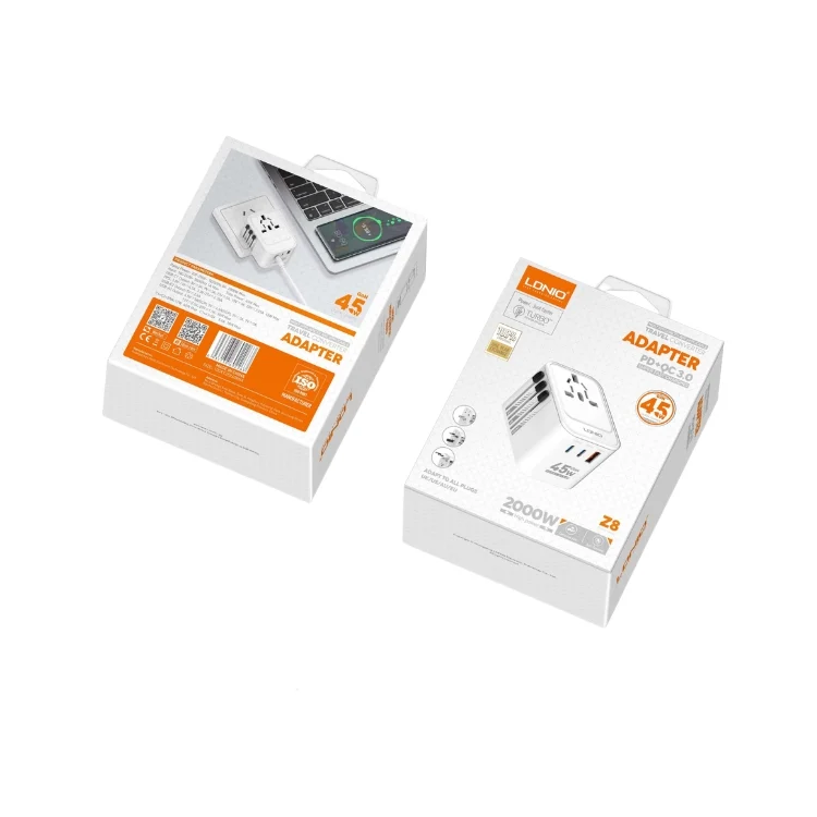 LDNIO Z8 45W GaN Travel Adapter - photo 3 - Shopo.lk