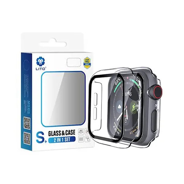 LITO S+ 2-in-1 Glass and Case for Smartwatch (40mm, 41mm, 44mm, 45mm, 49mm) - photo 2 - Shopo.lk