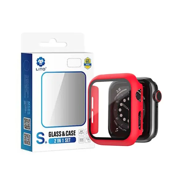 LITO S+ 2-in-1 Glass and Case for Smartwatch (40mm, 41mm, 44mm, 45mm, 49mm)