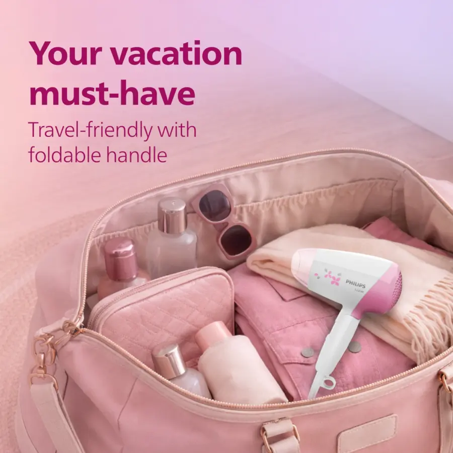 Philips HP8120/00 folded for travel and storage