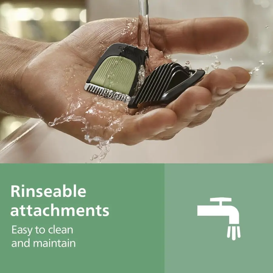 Philips MG3927/30 rinseable attachments under running water - Shopo.lk Sri Lanka