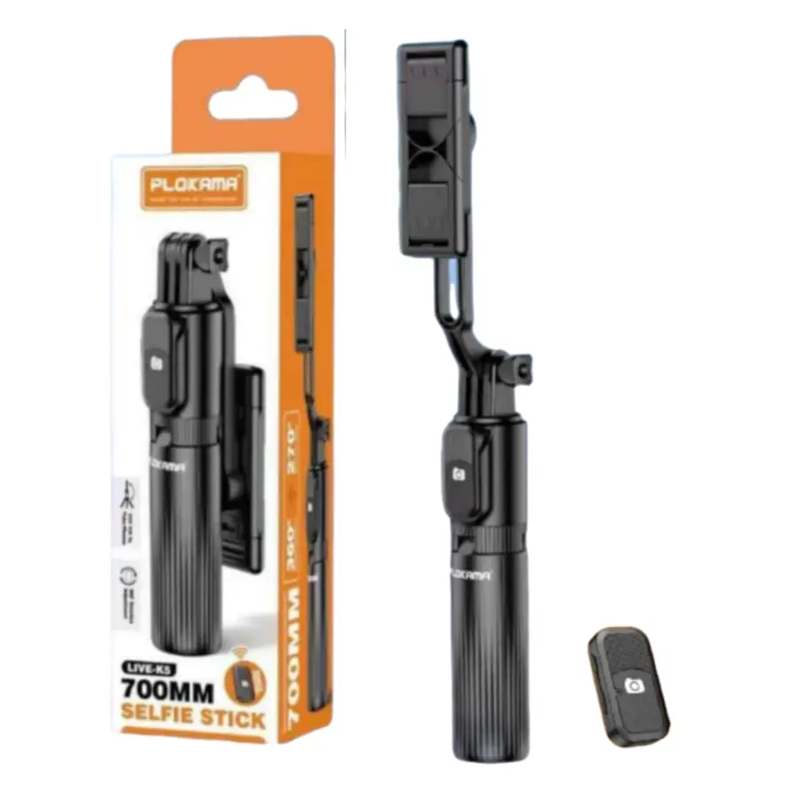 Plokama Live K5 LED Selfie Stick - Shopo.lk Sri Lanka