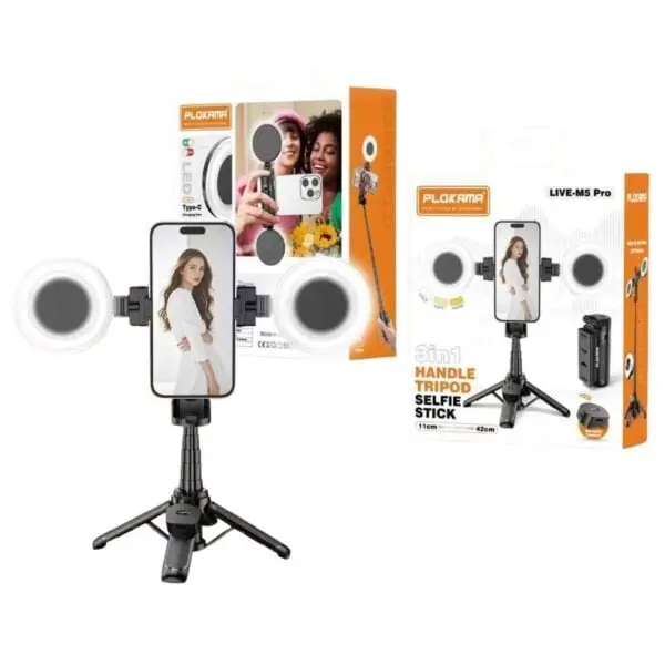 Plokama LIVE-M5 Pro Handheld Selfie Stick - Shopo.lk Sri Lanka