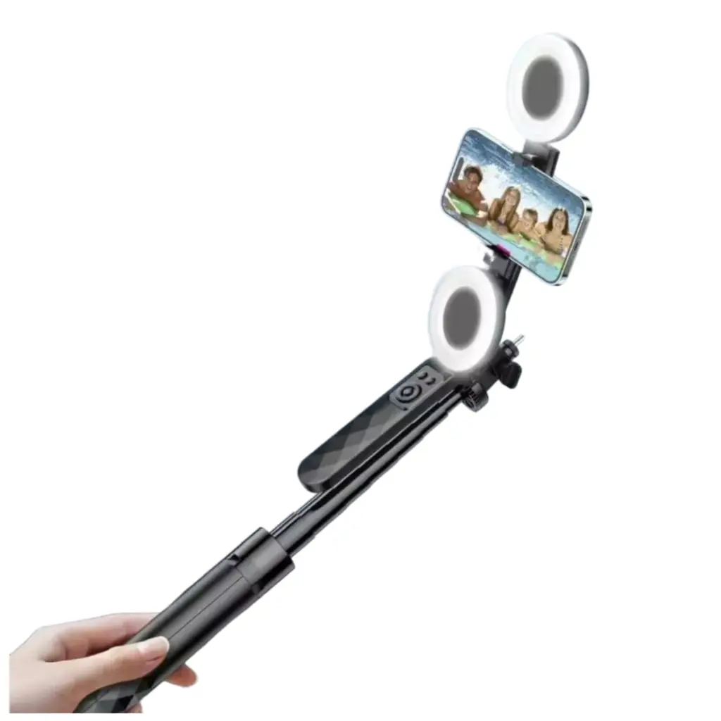Plokama Live-P10 Pro Selfie Stick Tripod With LED Fill light And Bluetooth Remote - photo 3 - Shopo.lk