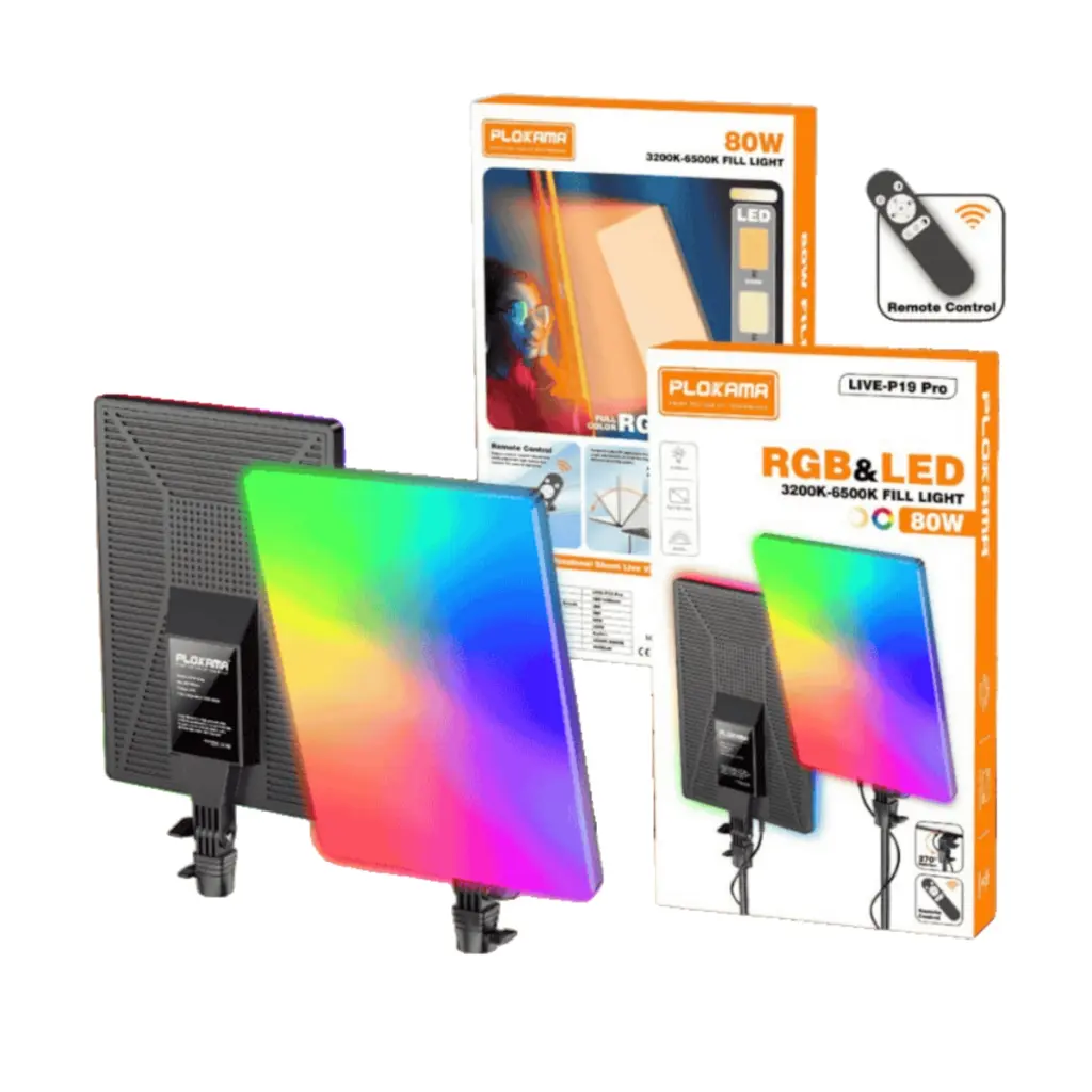 Plokama LIVE-P19 Pro RGB Panel Fill Light - photo 3 - Shopo.lk