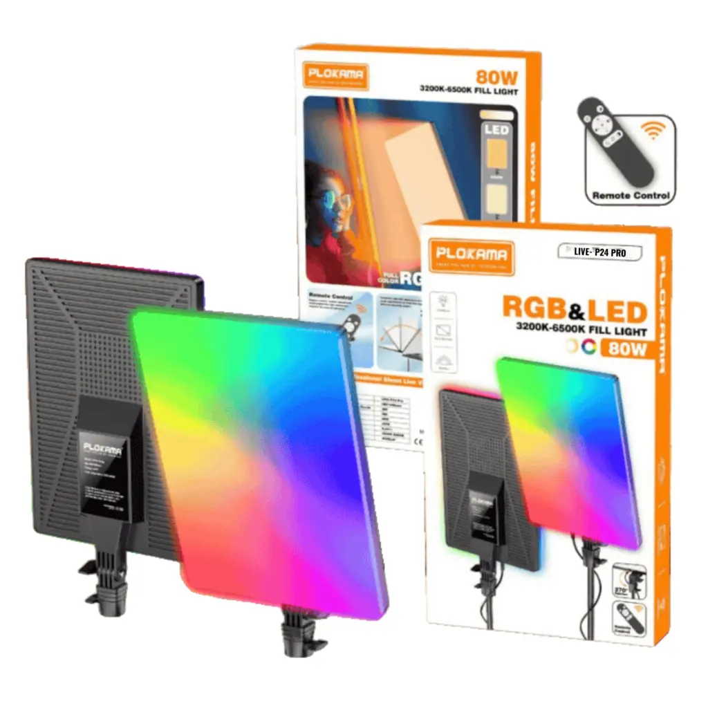 Plokama LIVE-P24 Pro RGB Panel Fill Light - photo 3 - Shopo.lk