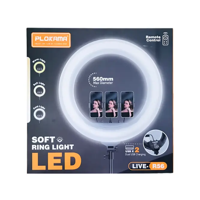 Plokama Live-R56 Soft LED Ring light 56cm - photo 4 - Shopo.lk
