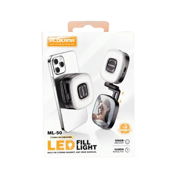 Plokama ML-50 Rechargeable LED Fill Light - photo 3 - Shopo.lk