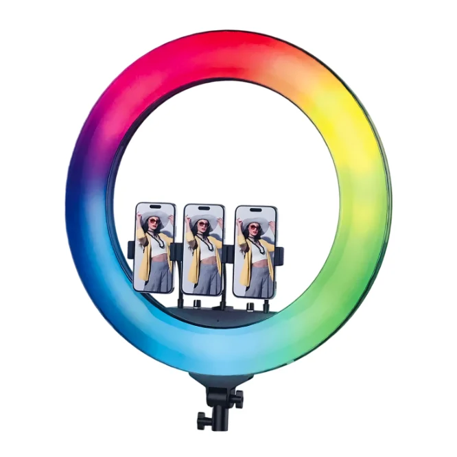Plokama R56 Pro Soft LED RGB Ring light 56cm - Shopo.lk Sri Lanka