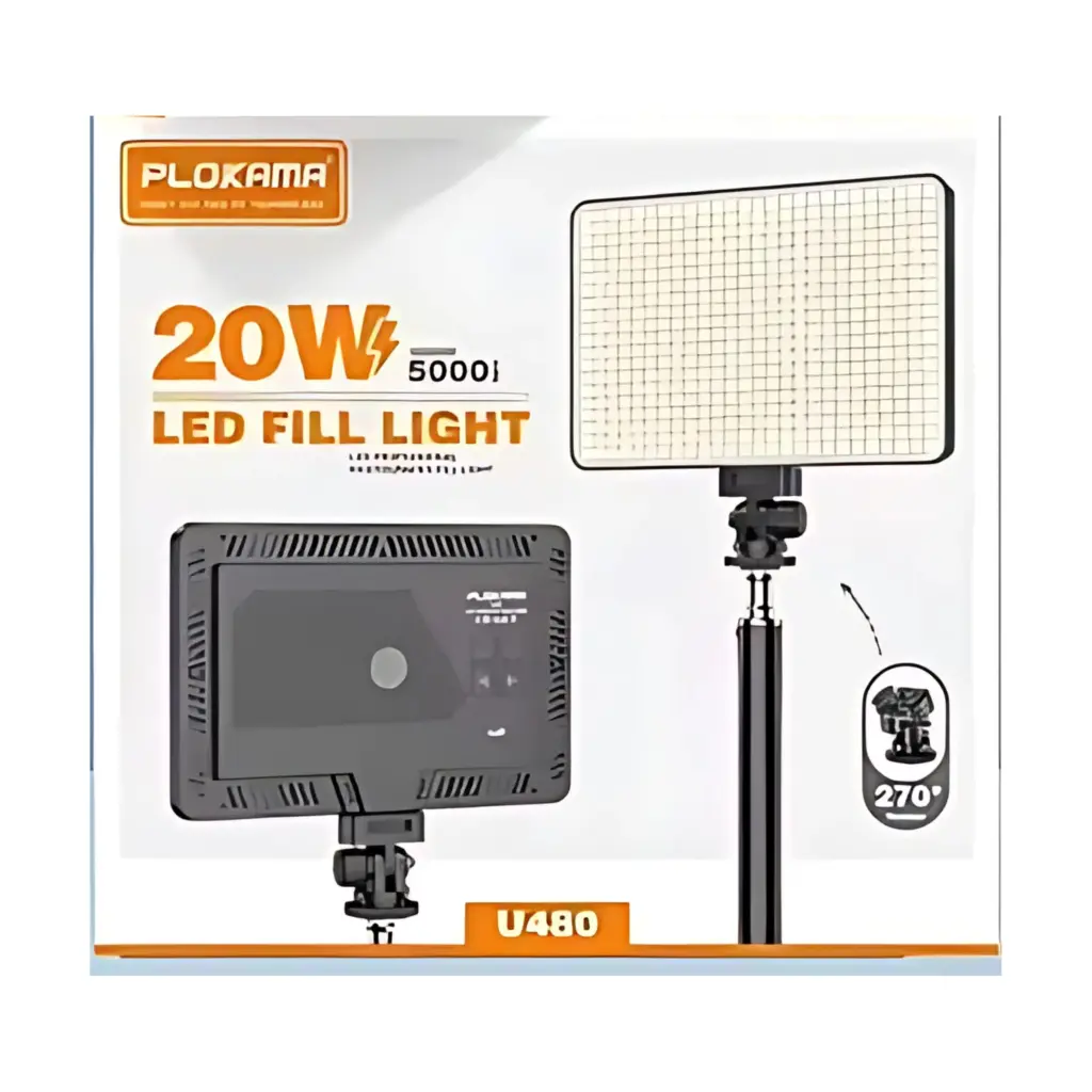 Plokama U480 Rechargeable Led Fill Light 20w - photo 3 - Shopo.lk