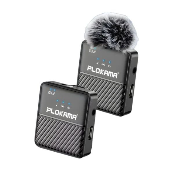 Plokama VM-60 Dual Wireless Lavalier Microphone with Noise Reduction - Shopo.lk Sri Lanka
