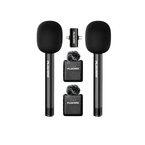 Plokama WM-60 Remote Lavalier Microphone & Handheld Stick - Shopo.lk Sri Lanka