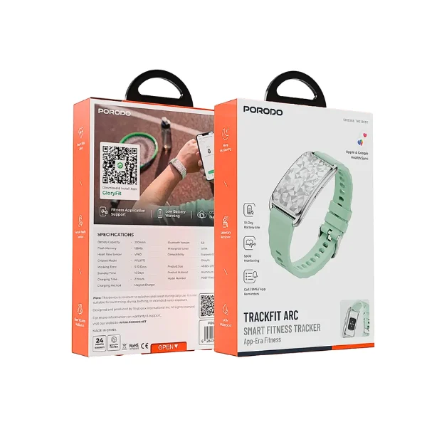 Porodo TrackFit Arc Smart Fitness Band Silicone Strap - photo 5 - Shopo.lk