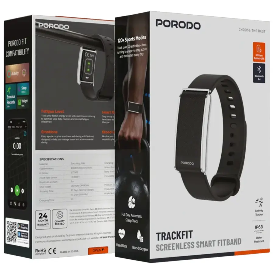 Porodo TrackFit Screenless Smart Fitband – photo 4