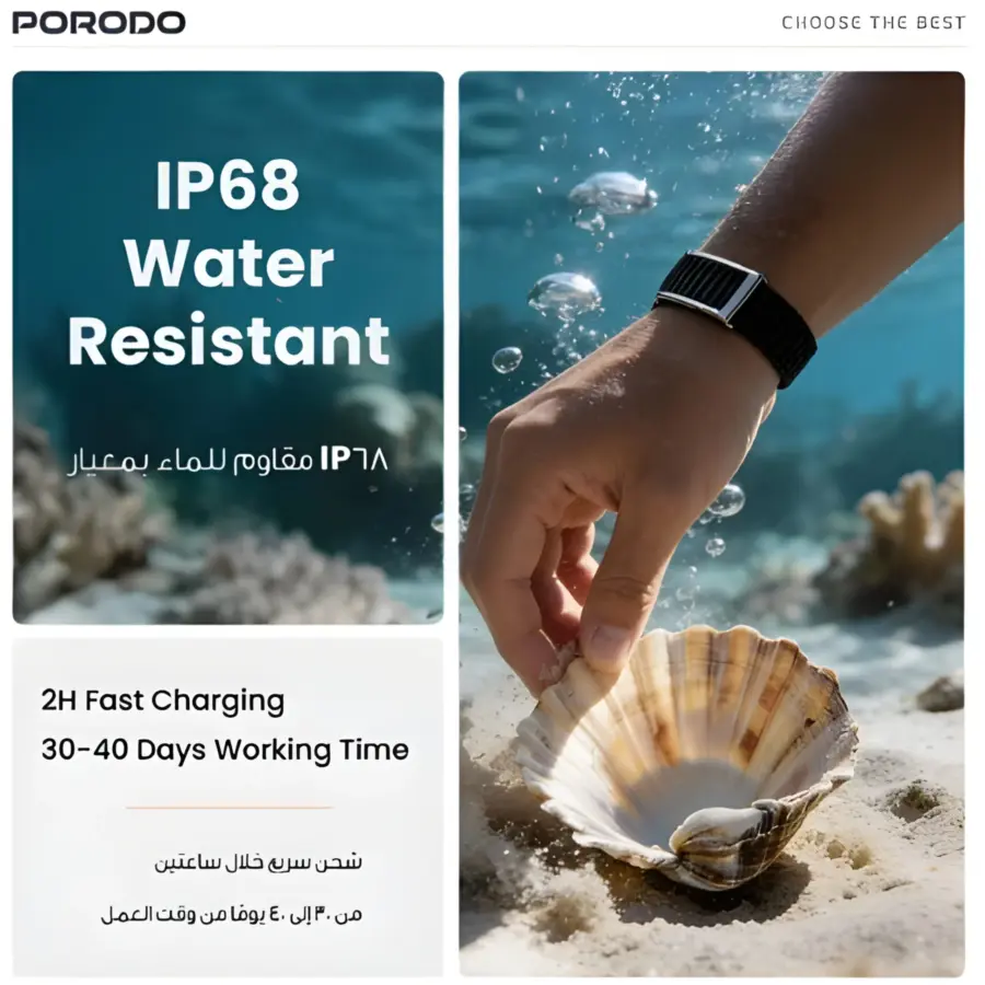 Porodo TrackFit Screenless Smart Fitband – photo 9