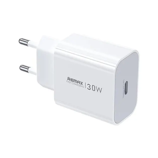Remax CA09 30W Type C GAN Fast Charger White UK - Shopo.lk Sri Lanka
