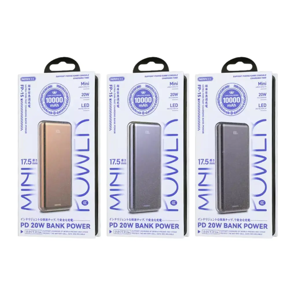 Remax FP-15 PD 20w 10000mAh Ultra Thin Powerbank - photo 4 - Shopo.lk