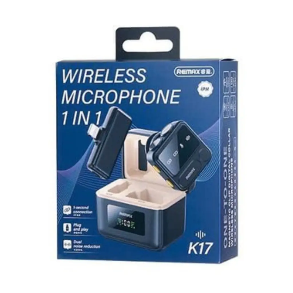 Remax K17 1 in 1 Wireless Microphone - photo 2 - Shopo.lk