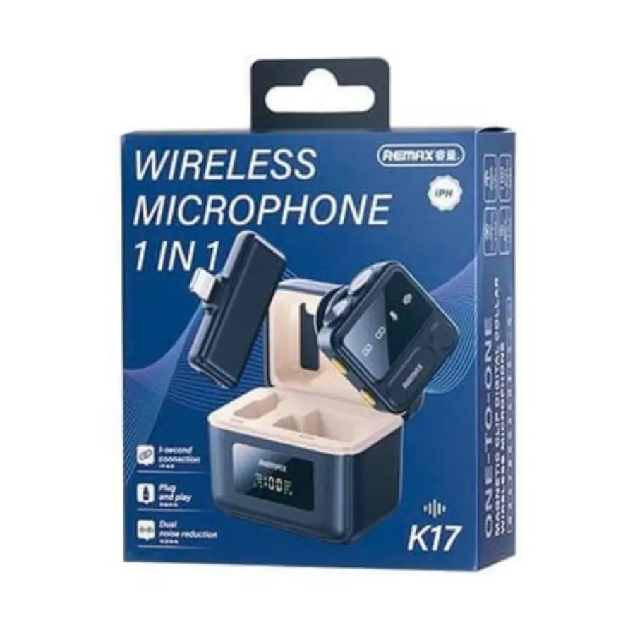 Remax K17 1 in 1 Wireless Microphone - photo 2 - Shopo.lk