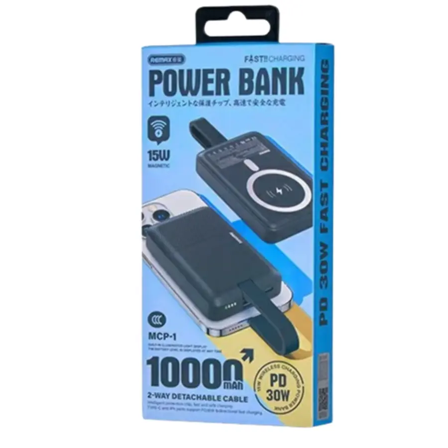 Remax MCP-1 30W 10000mAh Fast Charging Power Bank – Black – photo 3