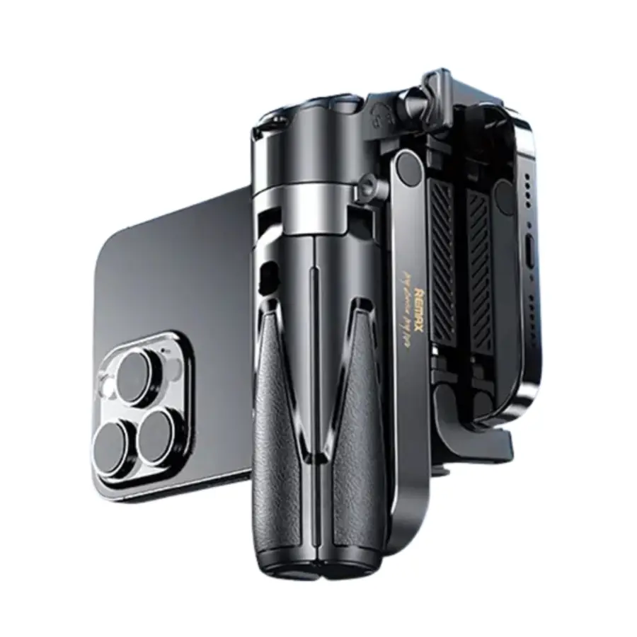 Remax P80 Mini Selfie Stick Tripod Black - Shopo.lk Sri Lanka