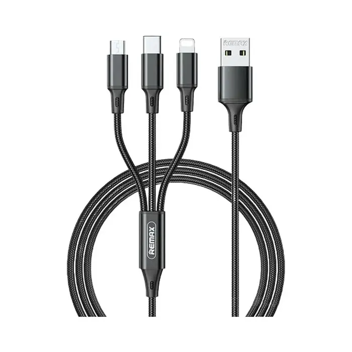 Remax RC-186TH 3.1A 3 in 1 Charging Cable - Shopo.lk Sri Lanka