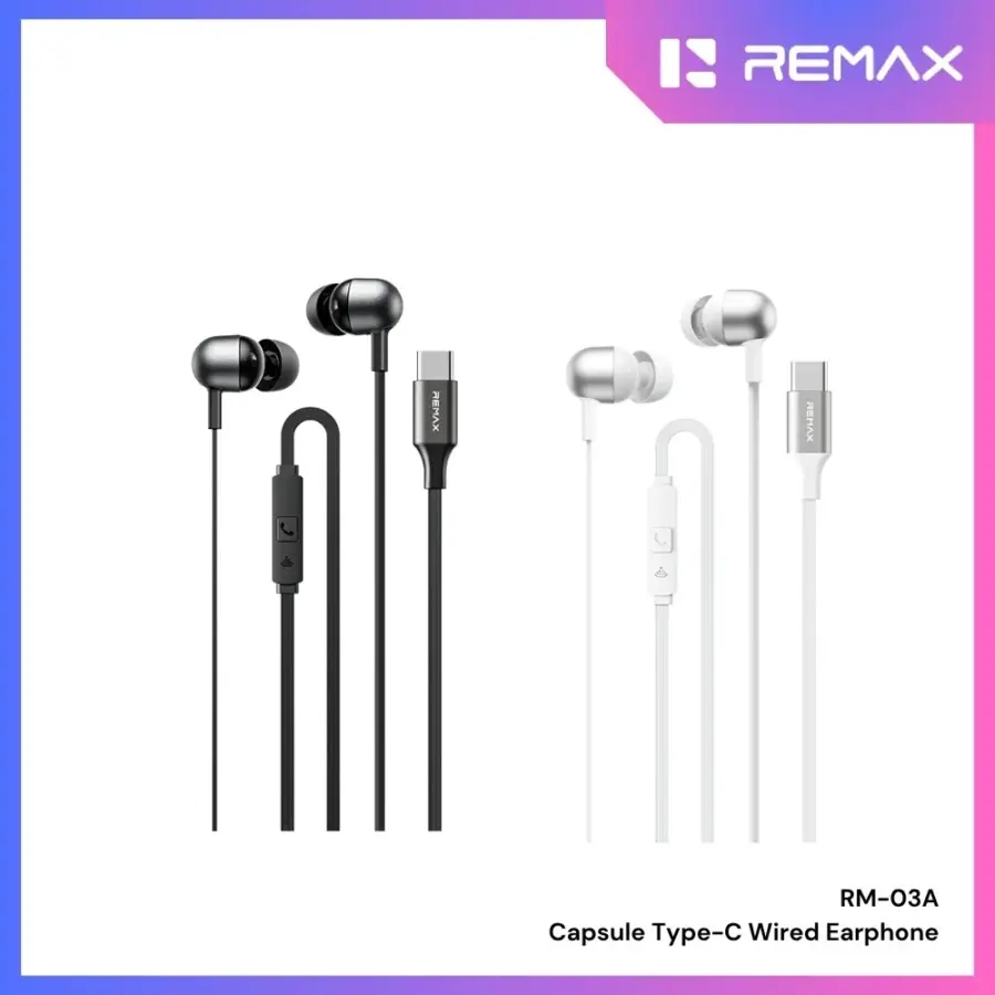 Remax RM-03A Capsule Series Music Call Wired Earphone - Shopo.lk Sri Lanka