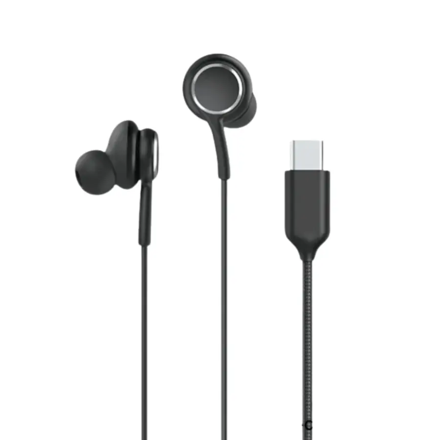 Remax RM-703A Type-C Earphone Black - Shopo.lk Sri Lanka