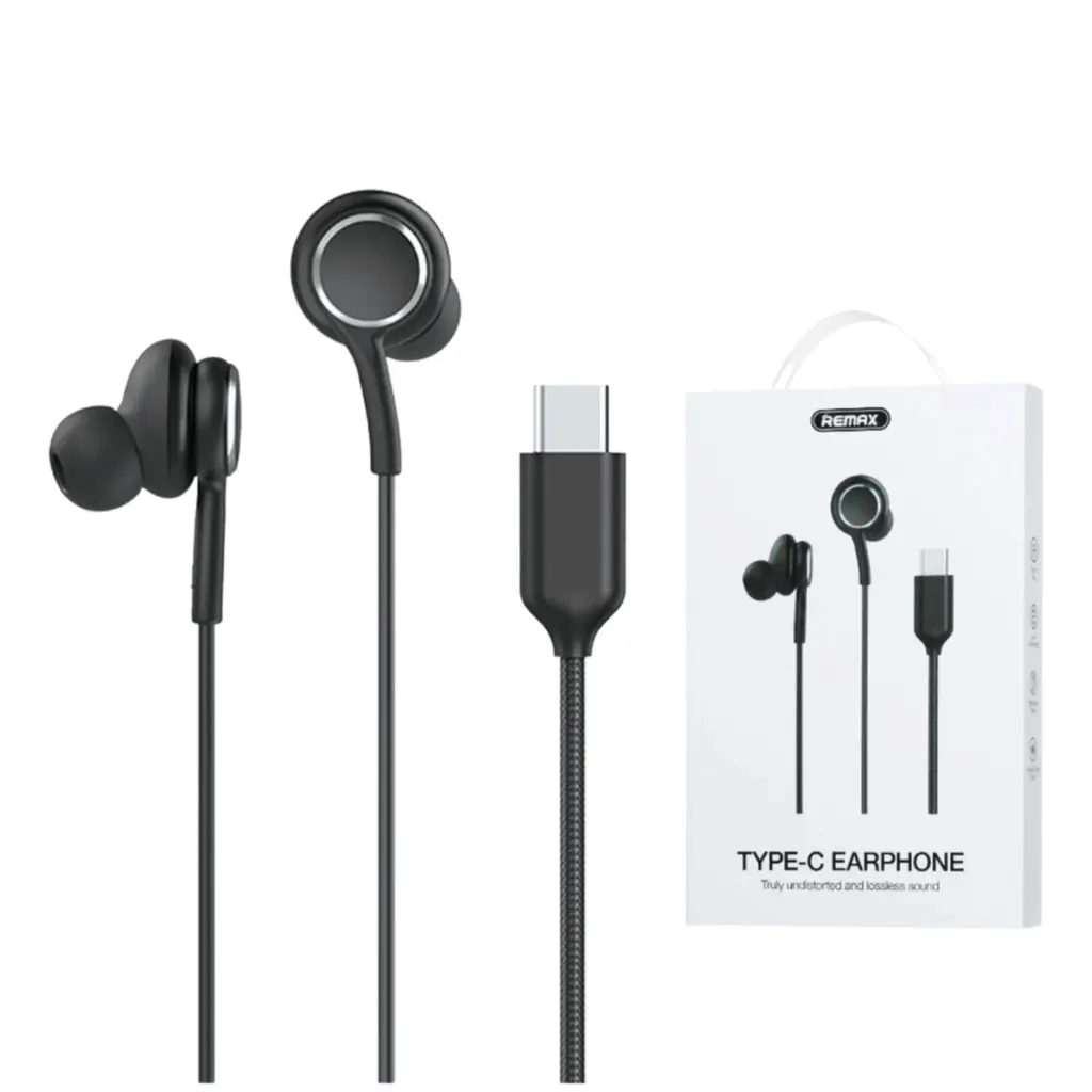 Remax RM-703A Type-C Earphone Black - photo 2 - Shopo.lk