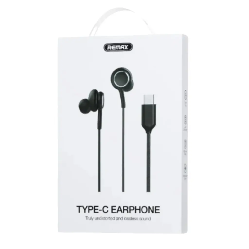 Remax RM-703A Type-C Earphone Black - photo 3 - Shopo.lk