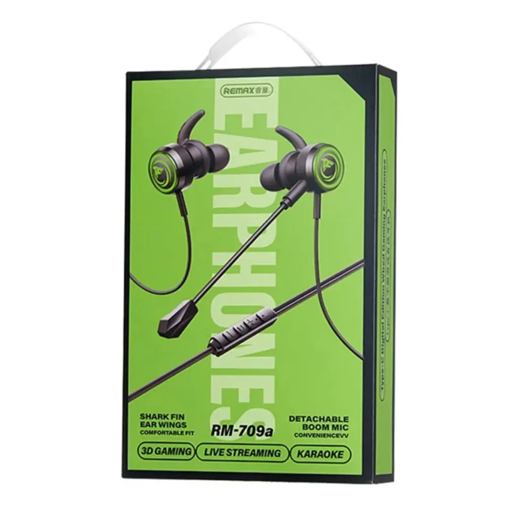 Remax RM-709A Type-C Digital Edition Wired Gaming Earphones - Black - photo 3 - Shopo.lk