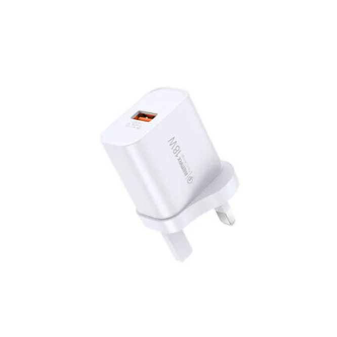 Remax RP-U119 18W 3-Pin Wall Charger – White – photo 1