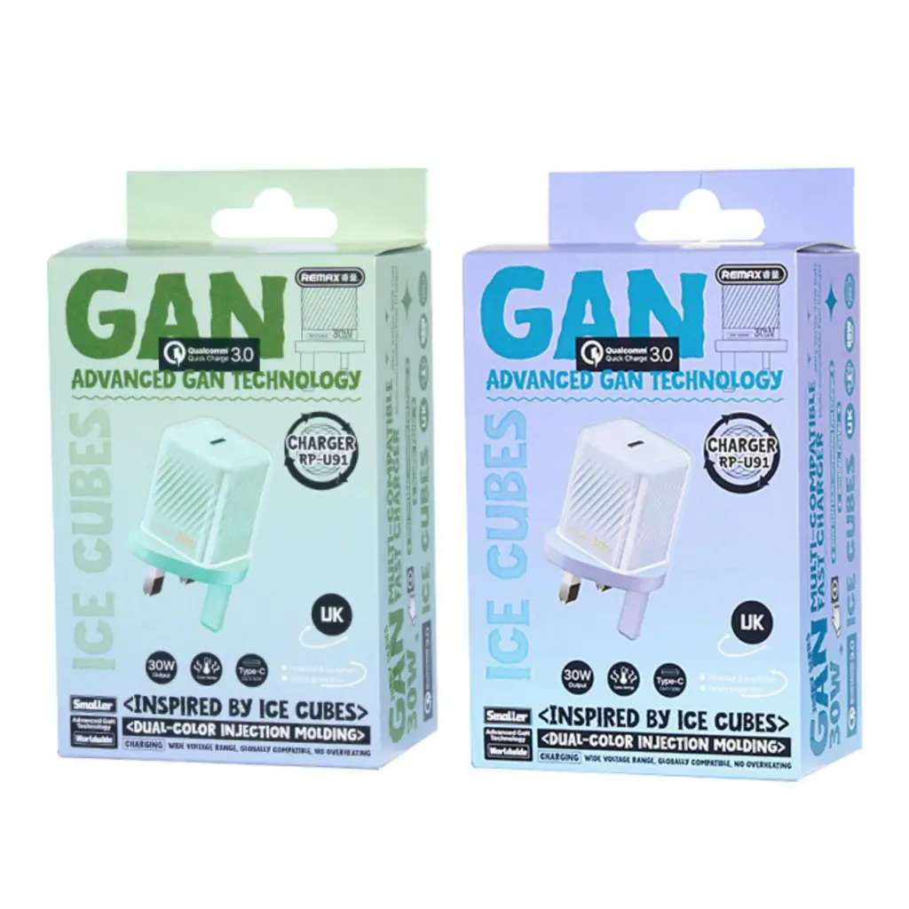 Remax RP-U91 30W PD+QC Gan Multi Compatible Fast 3pin Charger - photo 3 - Shopo.lk