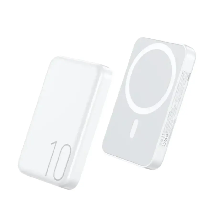 Remax RPP-65 15W 10000mAh Magnetic Wireless Power Bank – White – photo 1