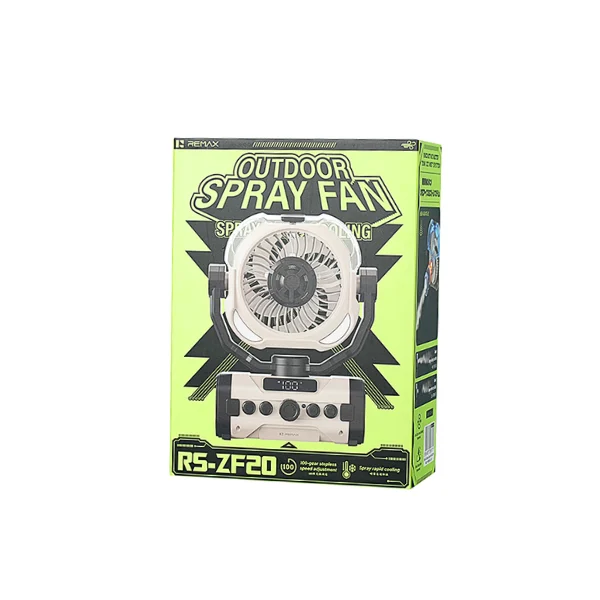 REMAX RS-ZF20 20000mAh Outdoor Spray Cooling Fan - photo 3 - Shopo.lk