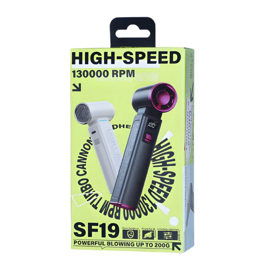 REMAX SF19 13000RPM Turbo Cannon Handheld Fan - photo 3 - Shopo.lk