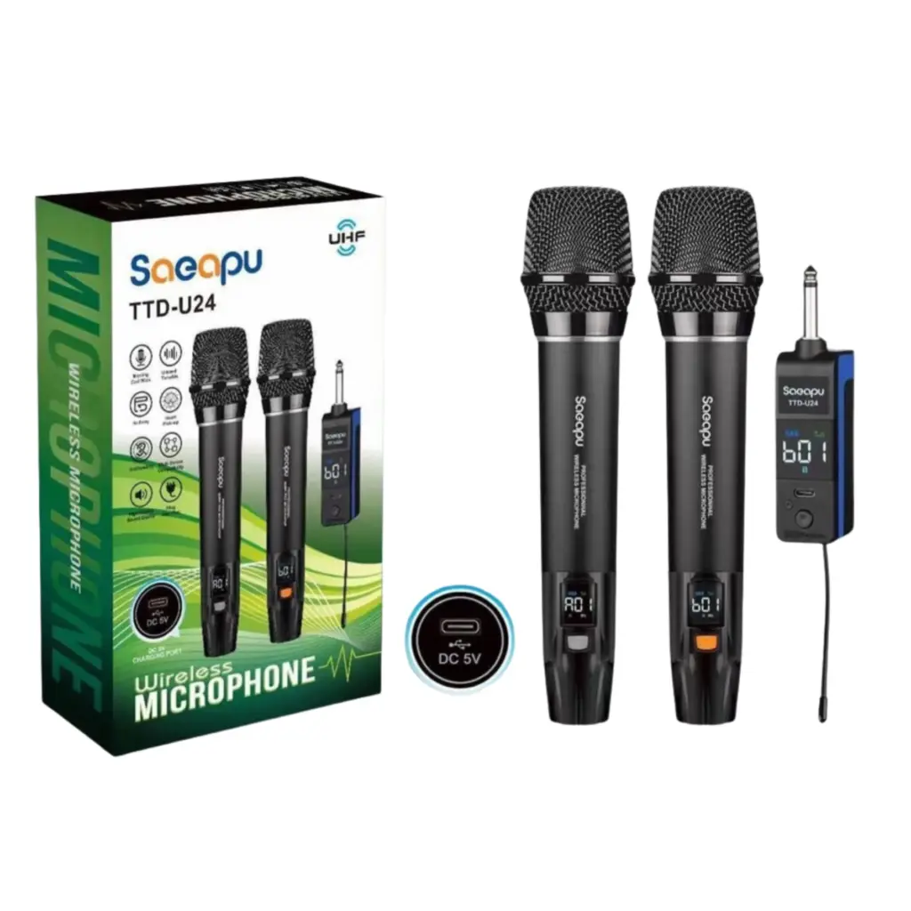 Saeapu TTD-U24 Wireless Microphone - photo 2 - Shopo.lk