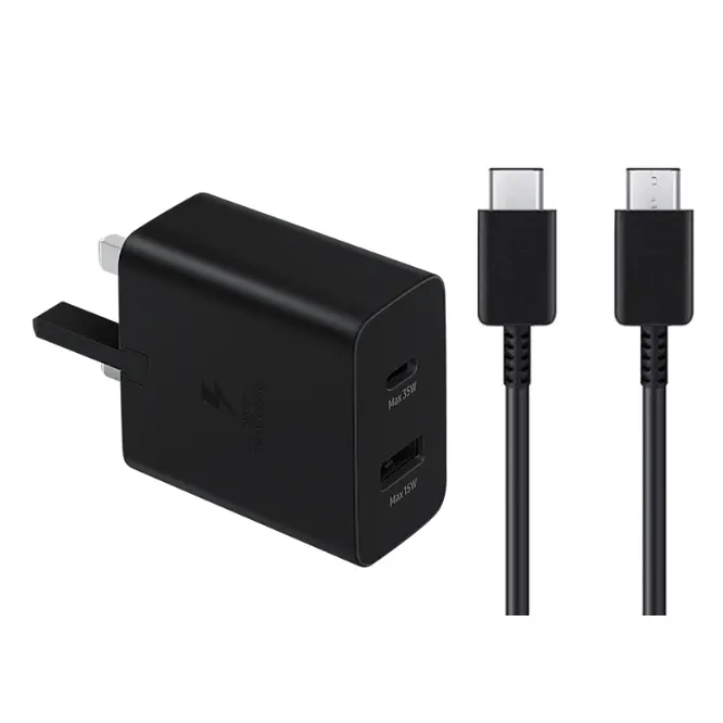 Samsung 35W PD Adapter USB-C USB-A And Type-C To C Cable - CN Version - Shopo.lk Sri Lanka