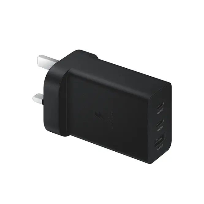 Samsung 65W PD Power Adapter Trio USB-C X 2 Ports USB-A Port and Type-C To C Cable - CN Version - photo 2 - Shopo.lk