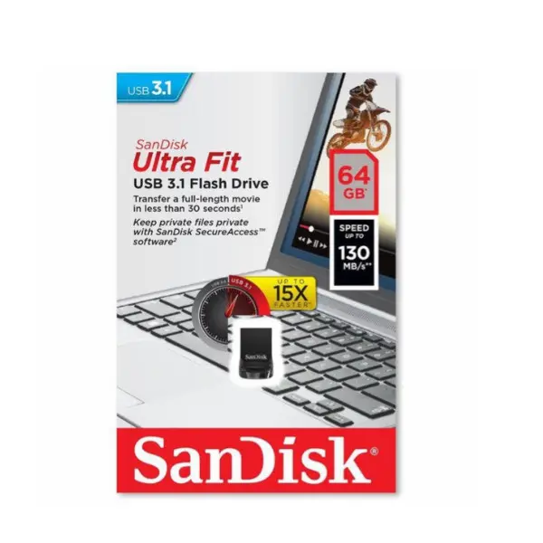 SanDisk Ultra Fit Flash Drive 64GB - Shopo.lk Sri Lanka