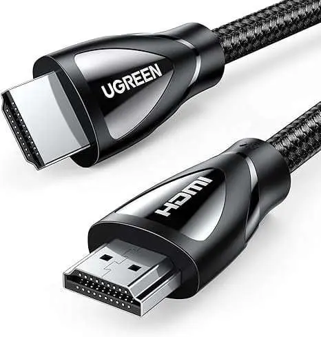 UGREEN 80402 HDMI 8K Cable Male to Male Braided 1.5M Black - Shopo.lk Sri Lanka