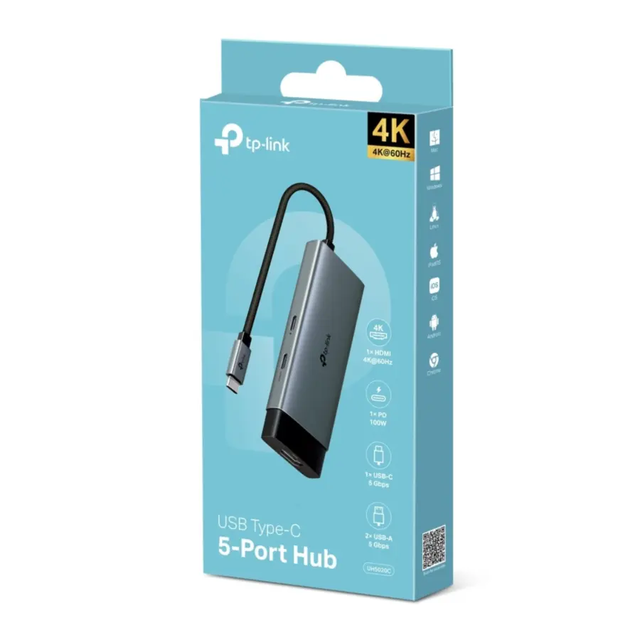 TP-link UH5020C 4K USB Type-C 5 Port Hub - photo 5 - Shopo.lk
