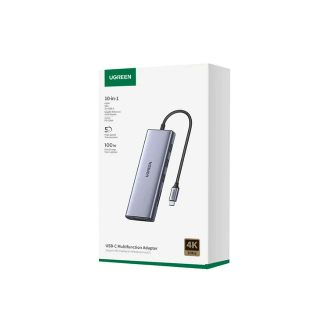UGREEN 10-in-1 USB-C Multifunction Hub Adapter - 15601 - Shopo.lk Sri Lanka